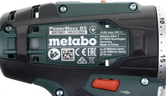 Дрель-шуруповерт Metabo PowerMaxx BS аккум. патрон:быстрозажимной (600079550) - купить недорого с доставкой в интернет-магазине