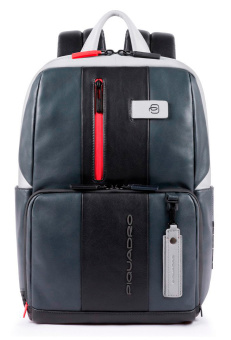 Рюкзак унисекс Piquadro Urban CA3214UB00BM/GRN серый/черный кожа - купить недорого с доставкой в интернет-магазине
