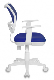 Кресло детское Бюрократ Ch-W797 синий сиденье синий TW-10 сетка/ткань крестов. пластик пластик белый - купить недорого с доставкой в интернет-магазине