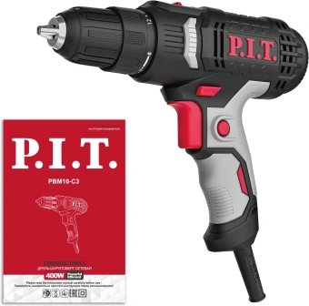 Дрель-шуруповерт P.I.T. PBM10-C3 400Вт патрон:быстрозажимной - купить недорого с доставкой в интернет-магазине