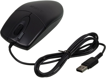 Мышь A4Tech OP-620DS черный оптическая (1000dpi) silent USB (3but) - купить недорого с доставкой в интернет-магазине