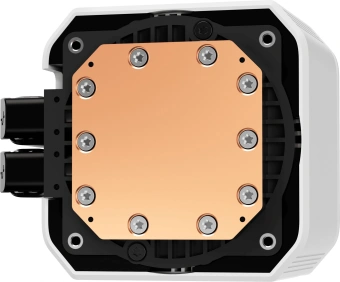 Система водяного охлаждения Deepcool Mystique 240 ARGB Soc-AM5/AM4/1200/1700/1851 белый 4-pin 36.49dB Al 1543gr Ret (R-LX240-WHDSNMCP-G-1) - купить недорого с доставкой в интернет-магазине