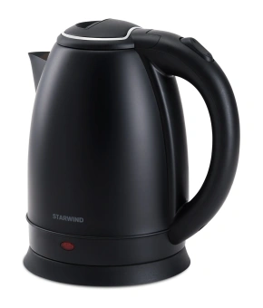 Чайник электрический Starwind SKS2051 1.8л. 1800Вт черный корпус: металл/пластик - купить недорого с доставкой в интернет-магазине