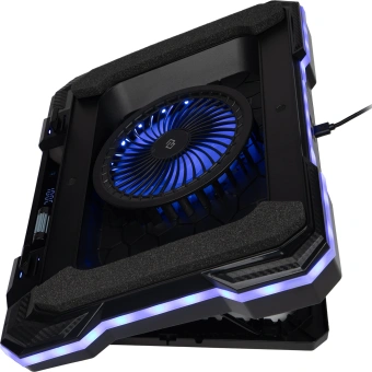 Подставка для ноутбука Digma D-NCP190-1x100RGB 19" 428x316x58мм 52дБ 2xUSB 1x 140ммFAN 1280г Fan-control металл/пластик черный - купить недорого с доставкой в интернет-магазине