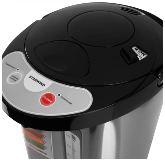 Термопот Starwind STP3400 3.8л. 800Вт серебристый/черный - купить недорого с доставкой в интернет-магазине