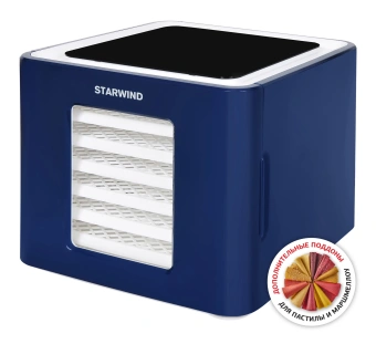 Сушка для фруктов и овощей Starwind SFD9534 12под. 400Вт синий - купить недорого с доставкой в интернет-магазине
