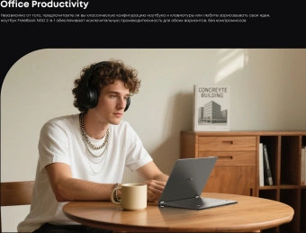 Ноутбук Chuwi Freebook N-series N150 16Gb SSD512Gb Intel Graphics 13.4" IPS Touch 2.5K (2520x1680) Windows 11 Home grey WiFi BT Cam 5000mAh - купить недорого с доставкой в интернет-магазине