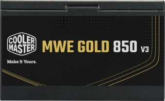 Блок питания Cooler Master ATX 850W Gold V3 Gen.5 80+ gold 24pin APFC 120mm fan 6xSATA RTL - купить недорого с доставкой в интернет-магазине