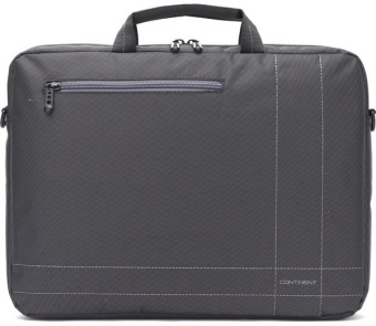 Сумка для ноутбука 15.6" Continent CC-201 GA серый нейлон/полиэстер - купить недорого с доставкой в интернет-магазине