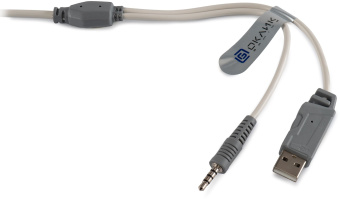 Наушники с микрофоном Оклик HS-L300G белый 2.2м мониторные оголовье (1796952) - купить недорого с доставкой в интернет-магазине