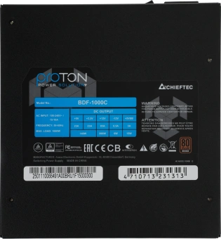 Блок питания Chieftec ATX 1000W Proton BDF-1000C 80+ bronze (20+4pin) APFC 140mm fan 9xSATA Cab Manag RTL - купить недорого с доставкой в интернет-магазине