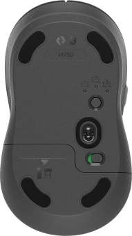 Мышь Logitech M750 графитовый оптическая (4000dpi) беспроводная BT/Radio USB (5but) - купить недорого с доставкой в интернет-магазине