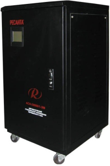 Стабилизатор напряжения Ресанта АСН-20000/1-ЭМ однофазный черный (63/3/2) - купить недорого с доставкой в интернет-магазине
