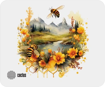 Коврик для мыши Cactus Honeybee 220x180x2мм (CS-MP-P09XS) - купить недорого с доставкой в интернет-магазине