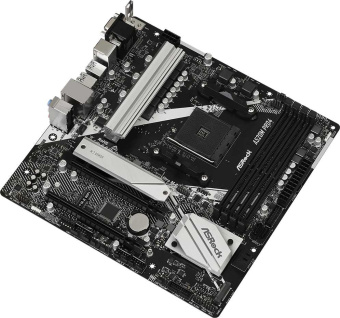 Материнская плата Asrock A520M PRO4 Soc-AM4 AMD A520 4xDDR4 mATX AC`97 8ch(7.1) GbLAN RAID+VGA+HDMI+DP - купить недорого с доставкой в интернет-магазине