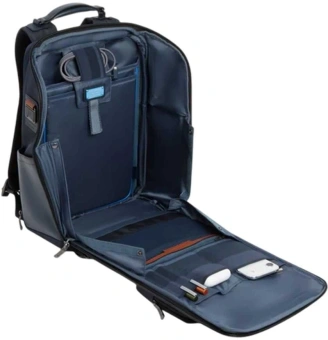 Рюкзак мужской Piquadro Oberon CA7279W150/BLU синий нейлон/натур.кожа - купить недорого с доставкой в интернет-магазине