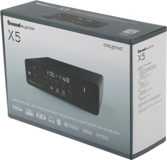 Звуковая карта Creative USB Sound Blaster X5 (Cirrus Logic CS43198) 5.1 Ret - купить недорого с доставкой в интернет-магазине