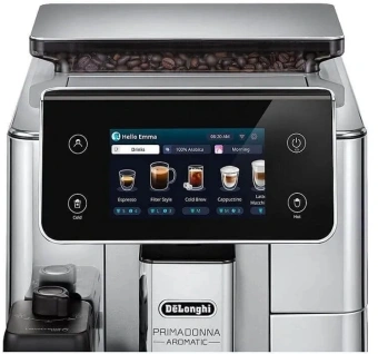 Кофемашина Delonghi Primadonna Aromatic ECAM630.55.SM 1450Вт черный/серебристый - купить недорого с доставкой в интернет-магазине