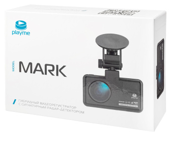 Видеорегистратор с радар-детектором Playme MARK GPS черный - купить недорого с доставкой в интернет-магазине