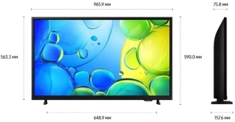 Телевизор LED Samsung 43" UE43F6000FUXRU Series 7 черный 4K Ultra HD 60Hz DVB-T2 DVB-C DVB-S2 USB WiFi Smart TV - купить недорого с доставкой в интернет-магазине