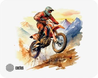 Коврик для мыши Cactus Motobike 250x200x3мм (CS-MP-D12S) - купить недорого с доставкой в интернет-магазине