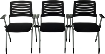 Стул Бюрократ X-Click черный на ножках металл серый - купить недорого с доставкой в интернет-магазине