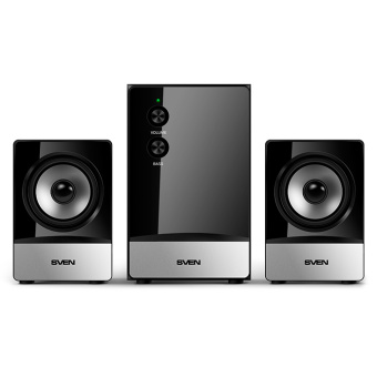 Колонки Sven MS-90 2.1 черный 10Вт - купить недорого с доставкой в интернет-магазине
