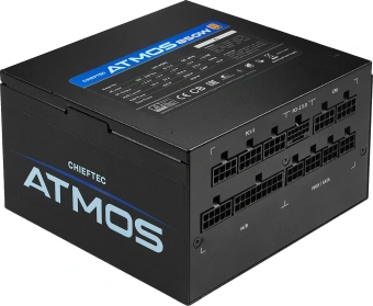 Блок питания Chieftec ATX 850W Atmos CPX-850FC 80+ gold (20+4pin) APFC 120mm fan 9xSATA Cab Manag RTL - купить недорого с доставкой в интернет-магазине