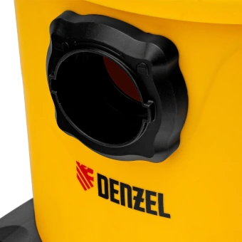 Строительный пылесос Denzel RVC20 1400Вт (уборка: сухая/сбор воды/выдув) желтый - купить недорого с доставкой в интернет-магазине