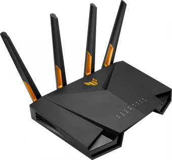 Роутер беспроводной Asus TUF-AX4200 AX4200 10/100/1000/2500BASE-TX/4G ready черный - купить недорого с доставкой в интернет-магазине