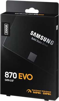 Накопитель SSD Samsung SATA-III 250GB MZ-77E250BW 870 EVO 2.5" - купить недорого с доставкой в интернет-магазине