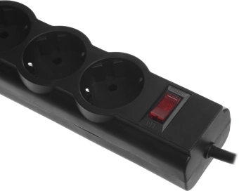 Сетевой фильтр Defender ES largo 1.8м (5 розеток) черный (коробка) - купить недорого с доставкой в интернет-магазине