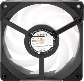 Вентилятор для корпуса Thermalright TL-B12R-S Reverse ARGB 120х120x25.6 черный 4-pin 28.1дБ Ret - купить недорого с доставкой в интернет-магазине