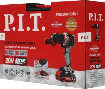 Дрель-шуруповерт P.I.T. PSB20H-13D/1 аккум. патрон:быстрозажимной (кейс в комплекте) - купить недорого с доставкой в интернет-магазине