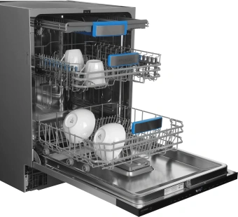 Посудомоечная машина встраив. Hyundai HBD 665 2100Вт полноразмерная нержавеющая сталь инвертор - купить недорого с доставкой в интернет-магазине