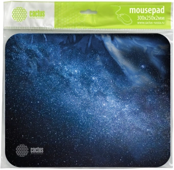 Коврик для мыши Cactus Milky Way 300x250x2мм (CS-MPС-P02M) - купить недорого с доставкой в интернет-магазине
