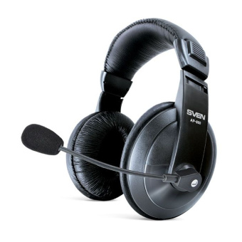 Наушники с микрофоном Sven AP-860MV черный 2м мониторные оголовье (SV-0410860) - цена, купить или заказать с доставкой в интернет-магазине Наушники с микрофоном Sven AP-860MV черный 2м мониторные оголовье (SV-0410860) - купить недорого с доставкой в интернет-магазине