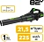 Воздуходувка Greenworks GD82ABII 1500Вт пит.:от аккум. черный/зеленый