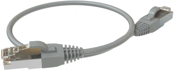 Патч-корд Sysmatrix PC 4545.5ES26.03LSZHGY F/UTP RJ-45 вил.-вилка RJ-45 кат.5E 0.5м серый LSZH - купить недорого с доставкой в интернет-магазине