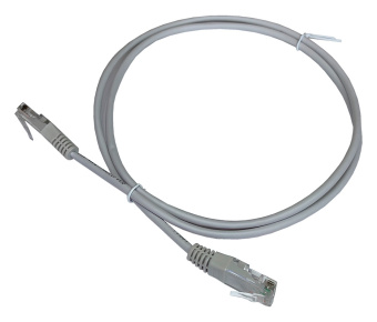 Патч-корд Lanmaster TWT2-45-45-1.0-GY вилка RJ-45-вилка RJ-45 кат.5е 1м серый ПВХ (уп.:1шт) - купить недорого с доставкой в интернет-магазине