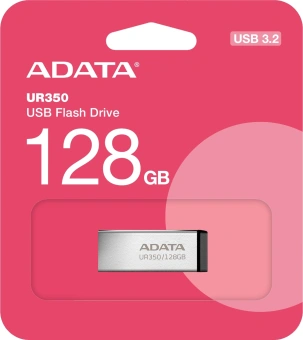 Флеш Диск A-Data 128GB UR350 UR350-128G-RSR/BK USB3.2 серебристый/черный - купить недорого с доставкой в интернет-магазине