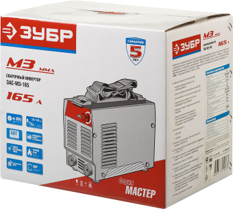 Сварочный аппарат Зубр ЗАС-М3-165 инвертор ММА DC 6кВт - купить недорого с доставкой в интернет-магазине