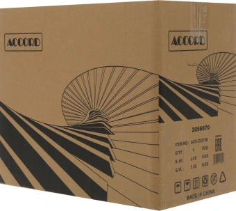Корпус Accord ACC-ZCU1B черный без БП mATX 5x120mm 2xUSB3.0 1xUSB3.1 audio bott PSU - купить недорого с доставкой в интернет-магазине