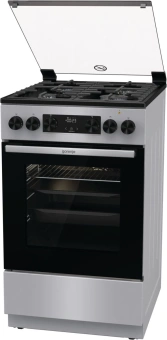 Плита Комбинированная Gorenje GK5C41SF серый (стеклянная крышка) реш.чугун - купить недорого с доставкой в интернет-магазине