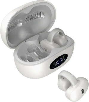 Гарнитура вкладыши A4Tech Biosong B5 TWS белый беспроводные bluetooth крепление за ухом (B5) - купить недорого с доставкой в интернет-магазине