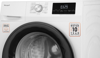 Стиральная машина Weissgauff WMD 6148 DC Inverter Steam класс: A загр.фронтальная макс.:8кг (с сушкой) белый инвертор - купить недорого с доставкой в интернет-магазине