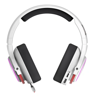 Наушники с микрофоном A4Tech Bloody MR720 белый/красный мониторные BT/Radio оголовье (MR720 NARAKA) - купить недорого с доставкой в интернет-магазине