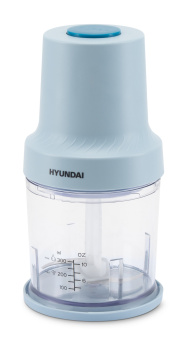 Измельчитель электрический Hyundai HYC-P3138 0.8л. 350Вт голубой/белый - купить недорого с доставкой в интернет-магазине