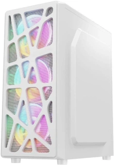 Корпус Formula Mana белый без БП ATX 4x120mm 2xUSB2.0 1xUSB3.0 audio bott PSU - купить недорого с доставкой в интернет-магазине
