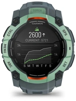 Смарт-часы Garmin Instinct 3 1.4" AMOLED корп.серый рем.серый (010-03020-01) - купить недорого с доставкой в интернет-магазине